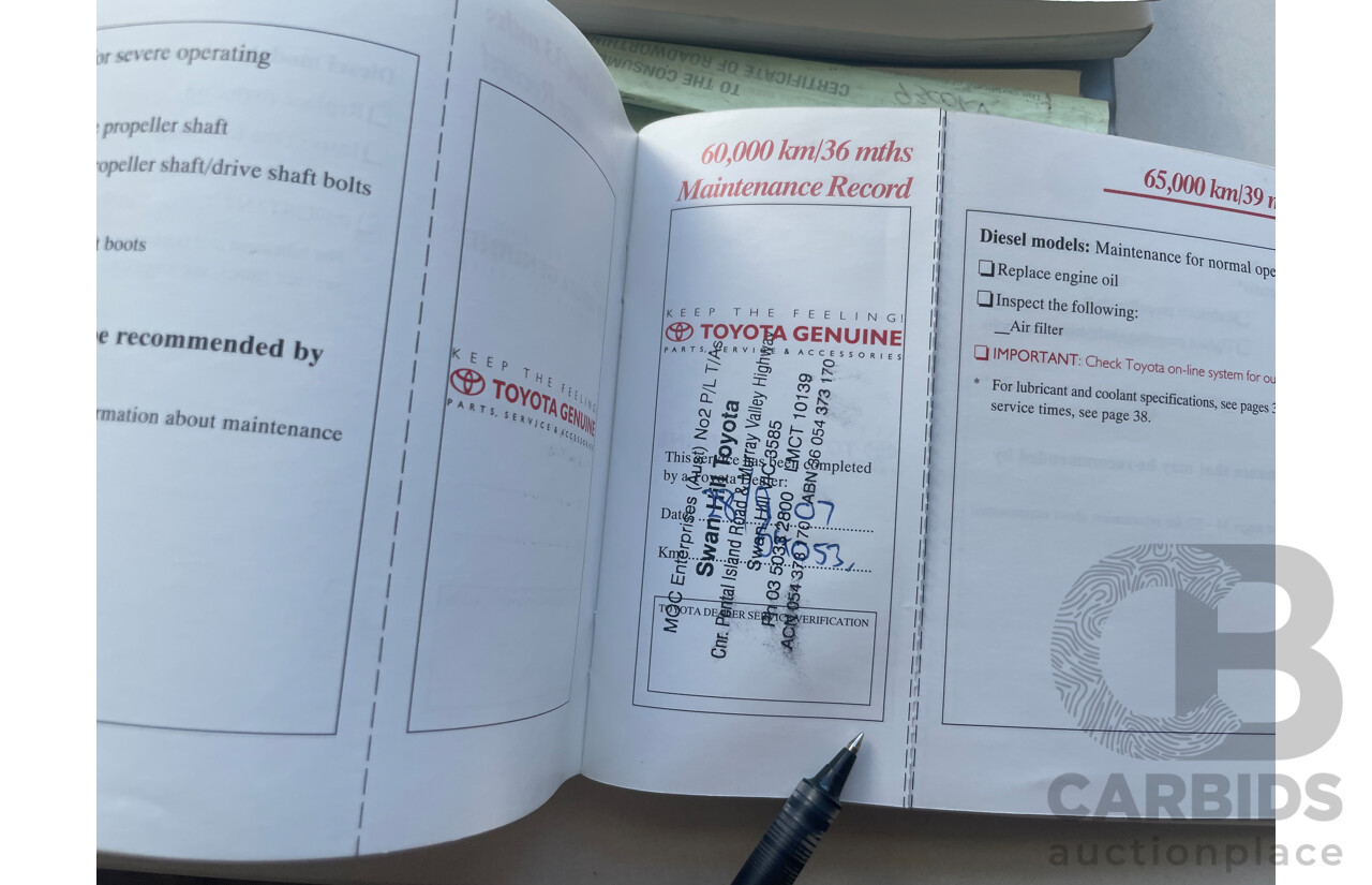 10/2005 Toyota Landcruiser Prado GXL (4x4) KZJ120R 4d Wagon Gold 3.0L