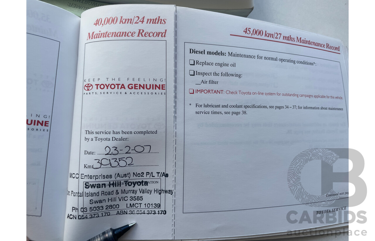 10/2005 Toyota Landcruiser Prado GXL (4x4) KZJ120R 4d Wagon Gold 3.0L