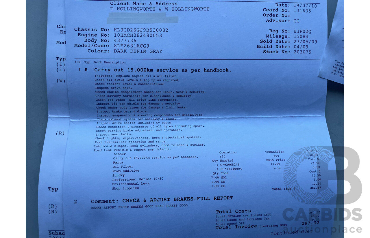 05/2009 Holden Captiva CX (4x4) 4x4 CG MY09 4D Wagon Grey 3.2L