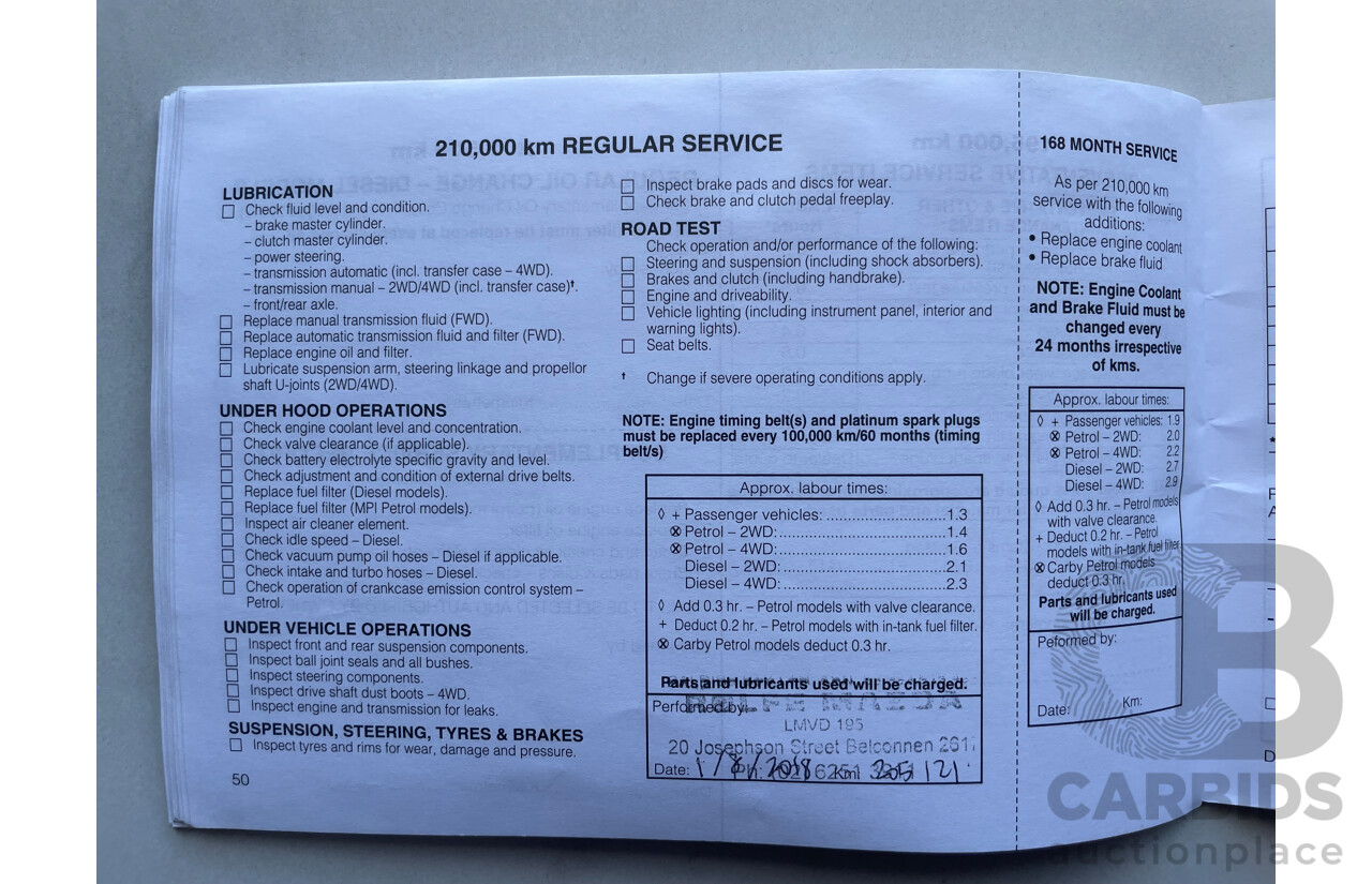 04/2000 Mitsubishi Lancer GLXi FWD CE 4D Sedan Red 1.8L