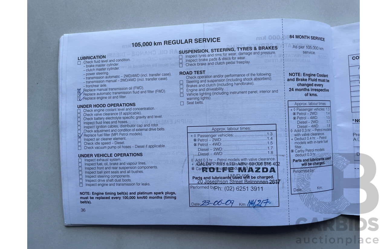 04/2000 Mitsubishi Lancer GLXi FWD CE 4D Sedan Red 1.8L