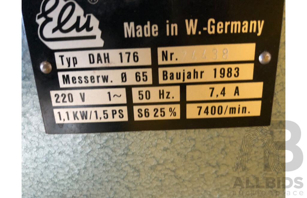 Elu Timber Thicknesser/Planer