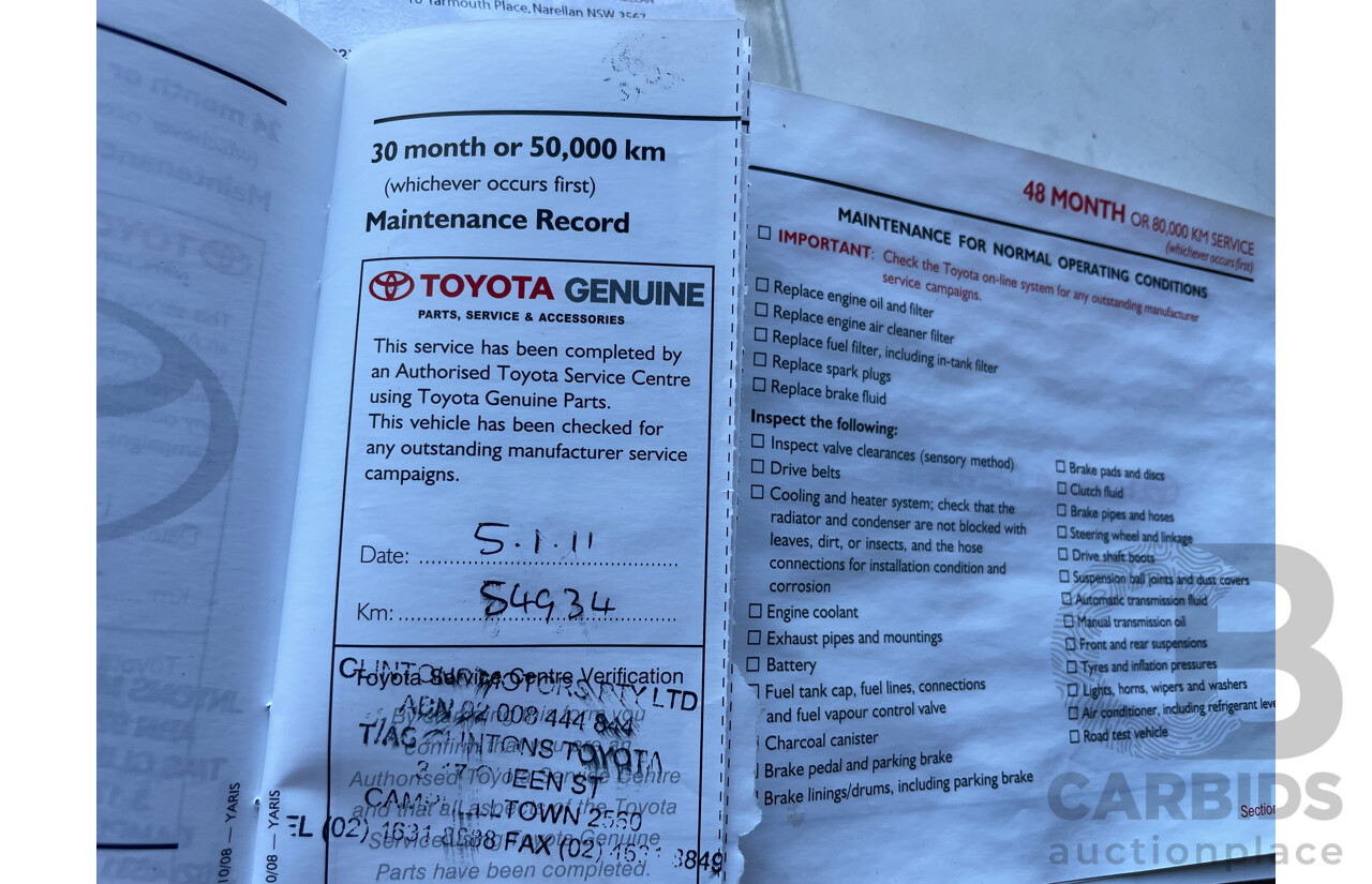 3/2009 Toyota Yaris YRS NCP91R 08 UPGRADE 5d Hatchback Grey 1.5L