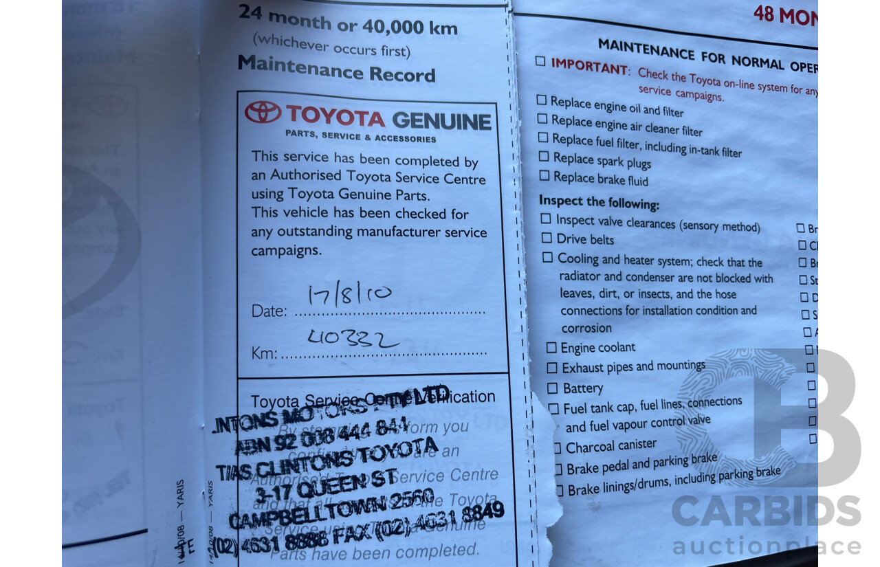 3/2009 Toyota Yaris YRS NCP91R 08 UPGRADE 5d Hatchback Grey 1.5L