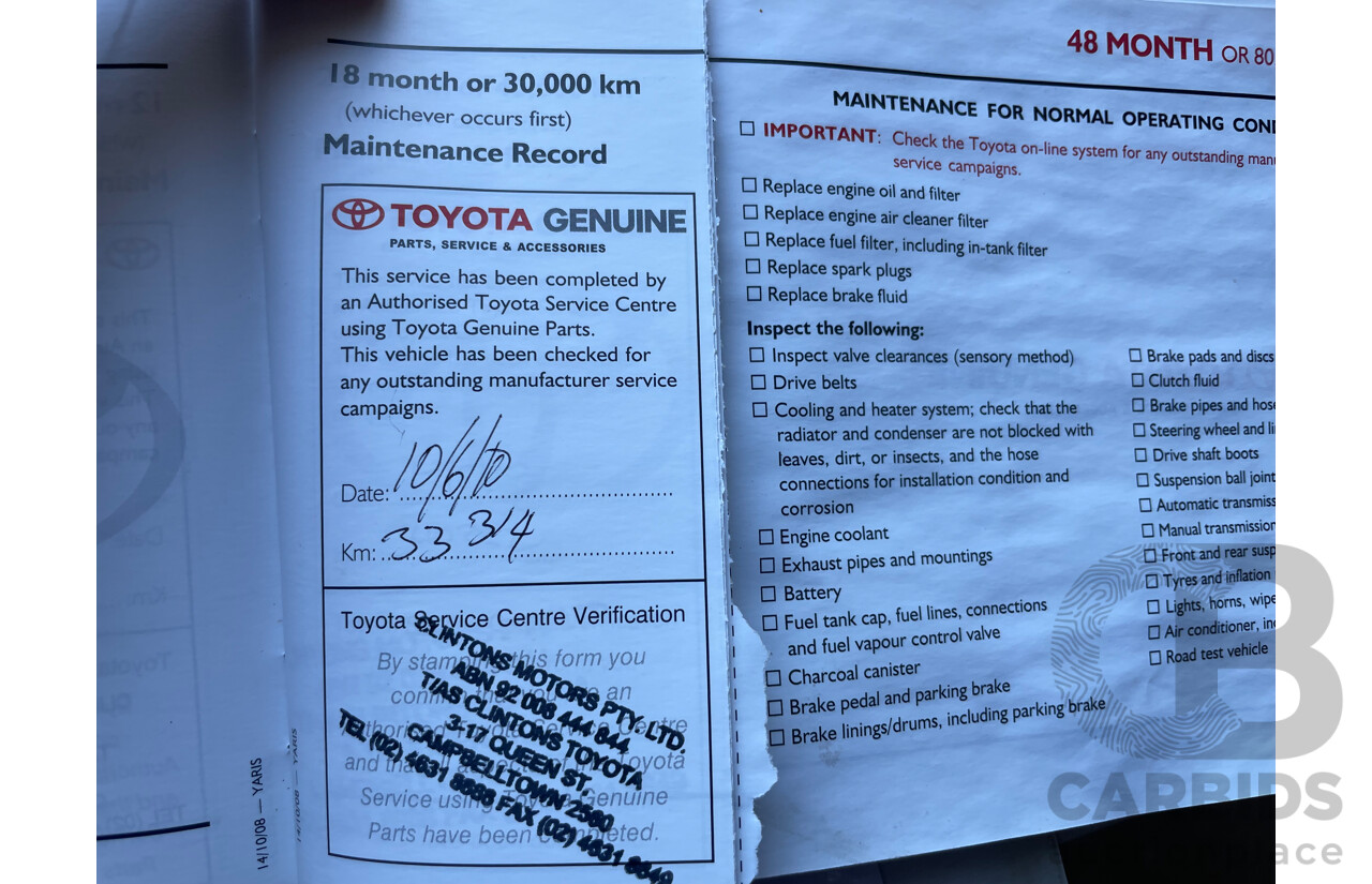 3/2009 Toyota Yaris YRS NCP91R 08 UPGRADE 5d Hatchback Grey 1.5L