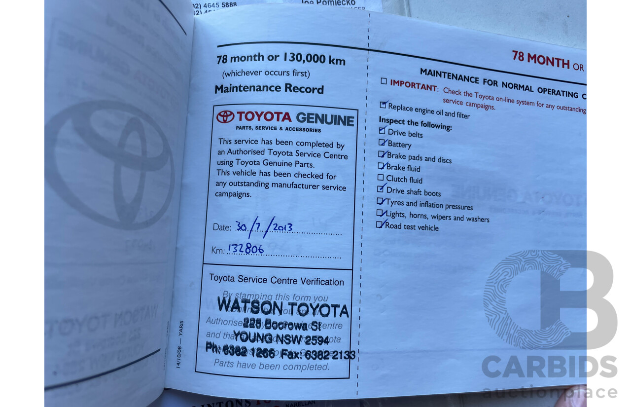 3/2009 Toyota Yaris YRS NCP91R 08 UPGRADE 5d Hatchback Grey 1.5L