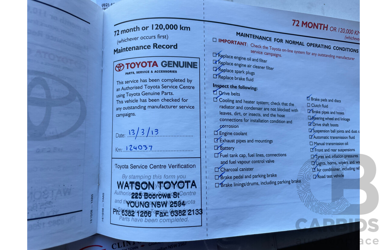 3/2009 Toyota Yaris YRS NCP91R 08 UPGRADE 5d Hatchback Grey 1.5L