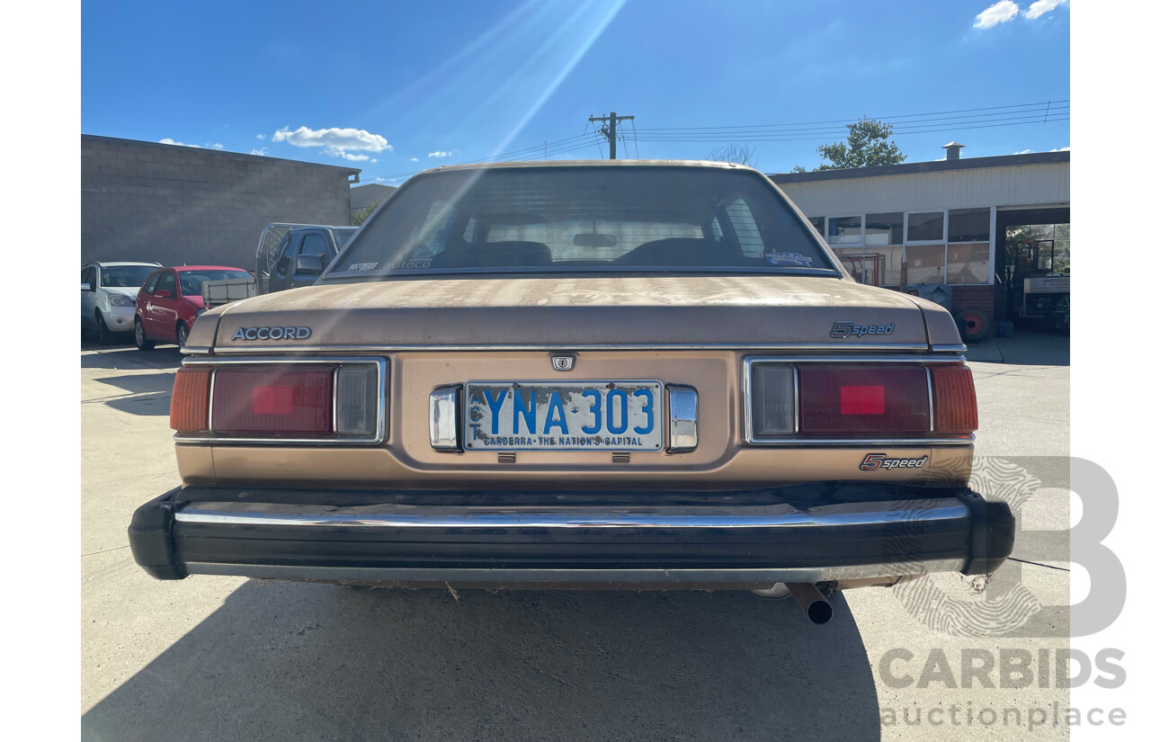 1/1981 Honda Accord   4d Sedan Gold 1.6L
