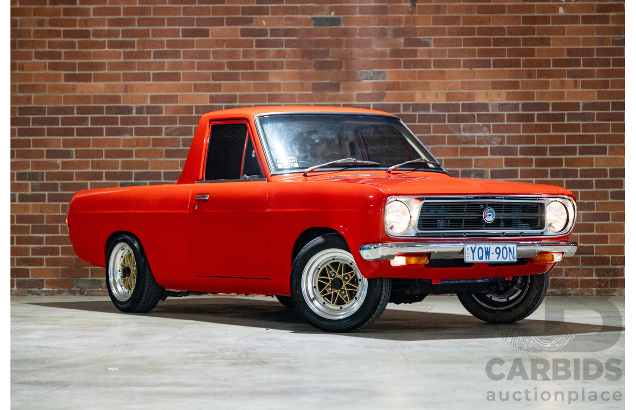 3/1974 Datsun 1200 B120 2d Utility Red 1.2L