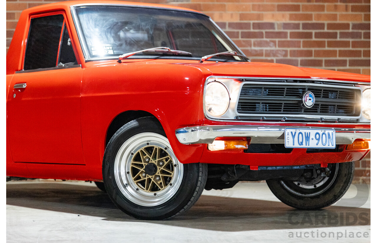 3/1974 Datsun 1200 B120 2d Utility Red 1.2L