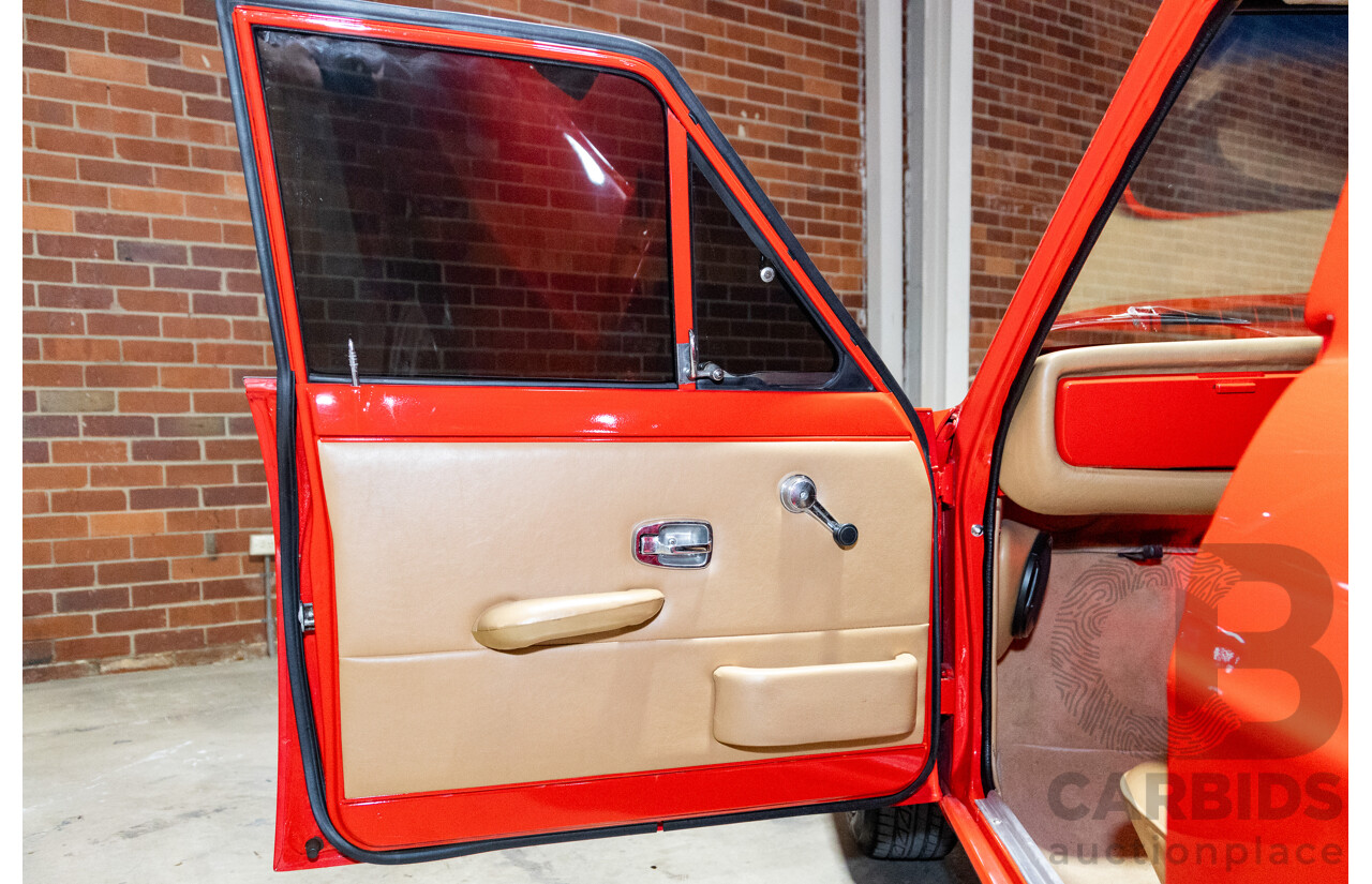 3/1974 Datsun 1200 B120 2d Utility Red 1.2L