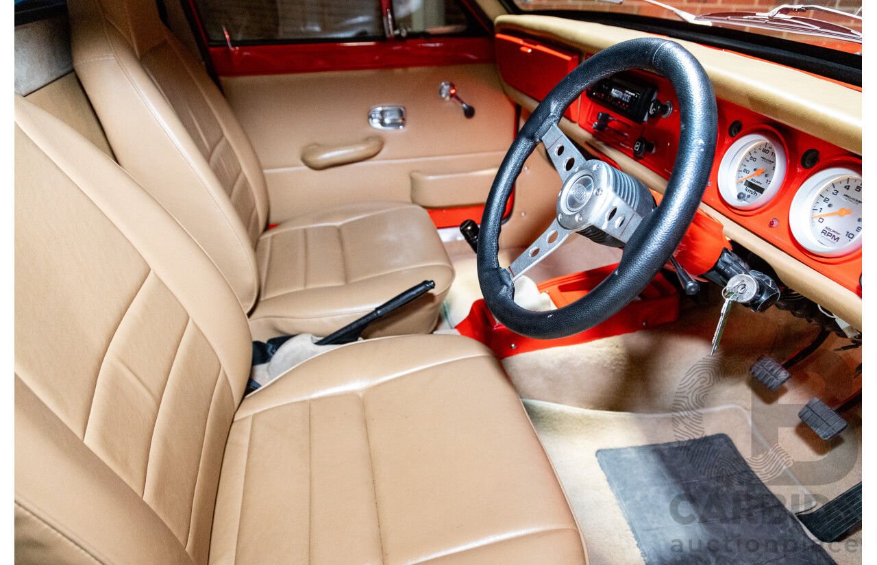 3/1974 Datsun 1200 B120 2d Utility Red 1.2L