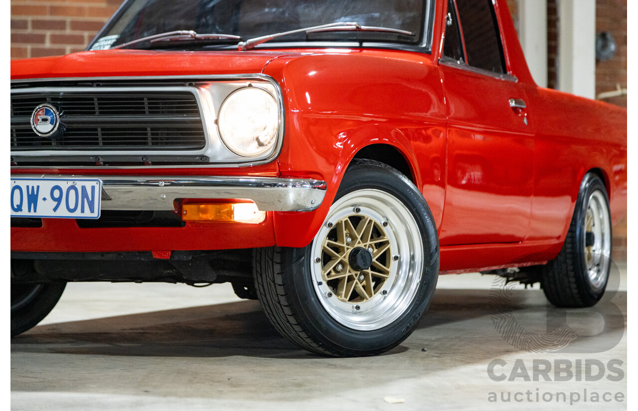 3/1974 Datsun 1200 B120 2d Utility Red 1.2L