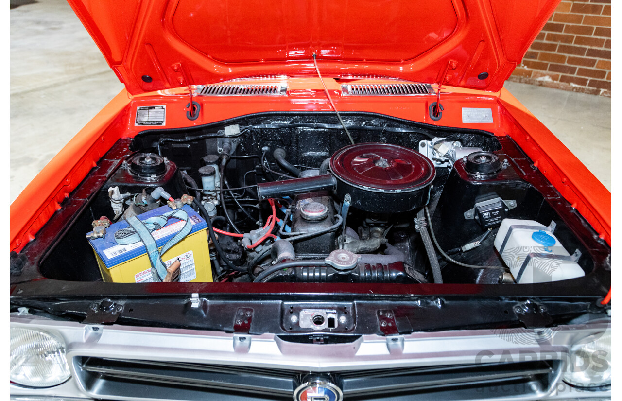 3/1974 Datsun 1200 B120 2d Utility Red 1.2L