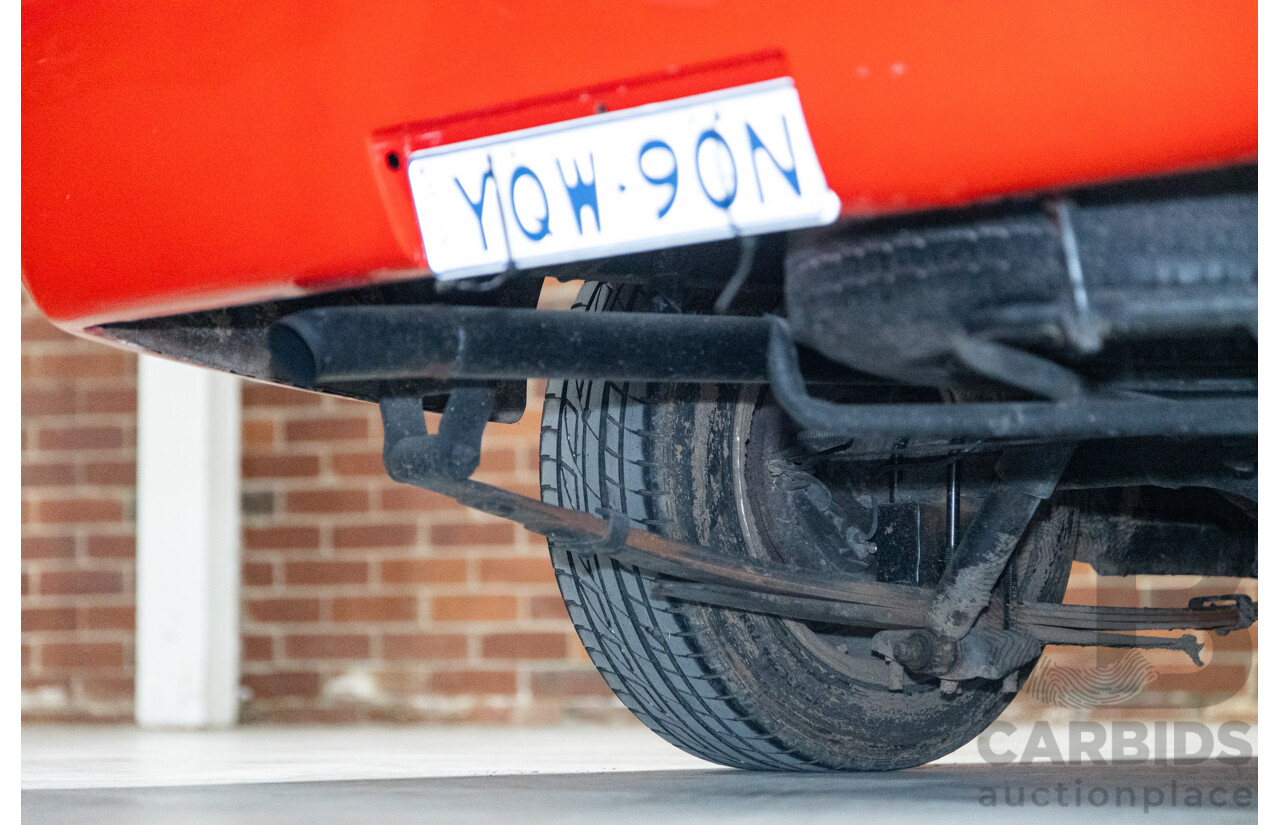 3/1974 Datsun 1200 B120 2d Utility Red 1.2L