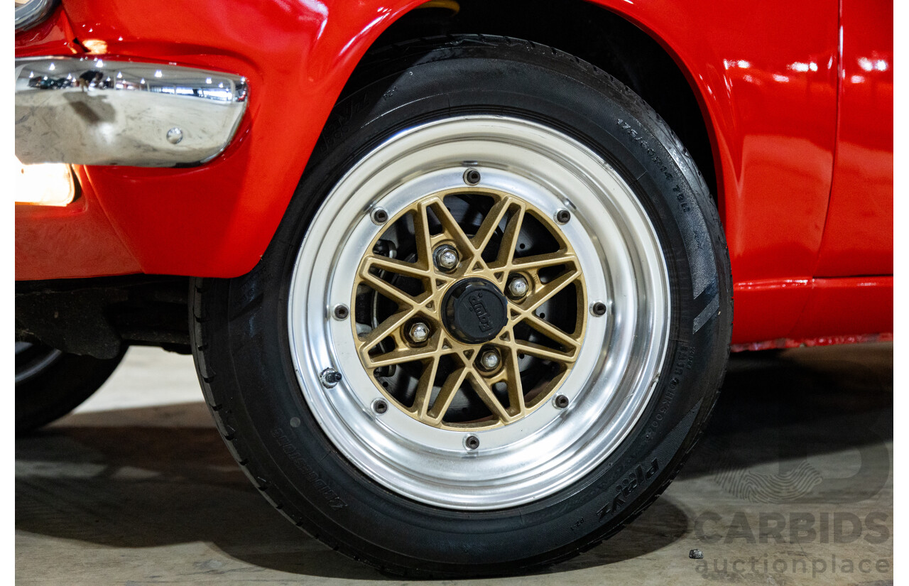 3/1974 Datsun 1200 B120 2d Utility Red 1.2L