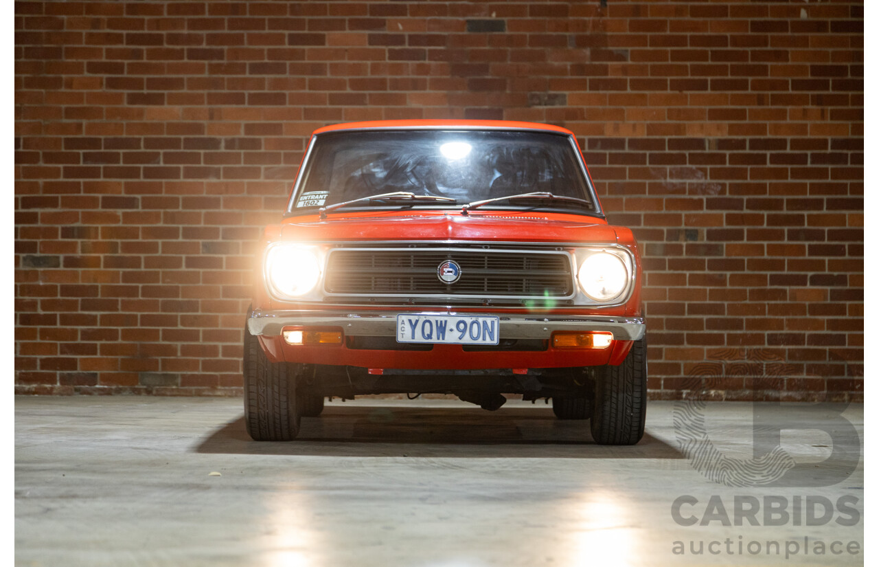 3/1974 Datsun 1200 B120 2d Utility Red 1.2L