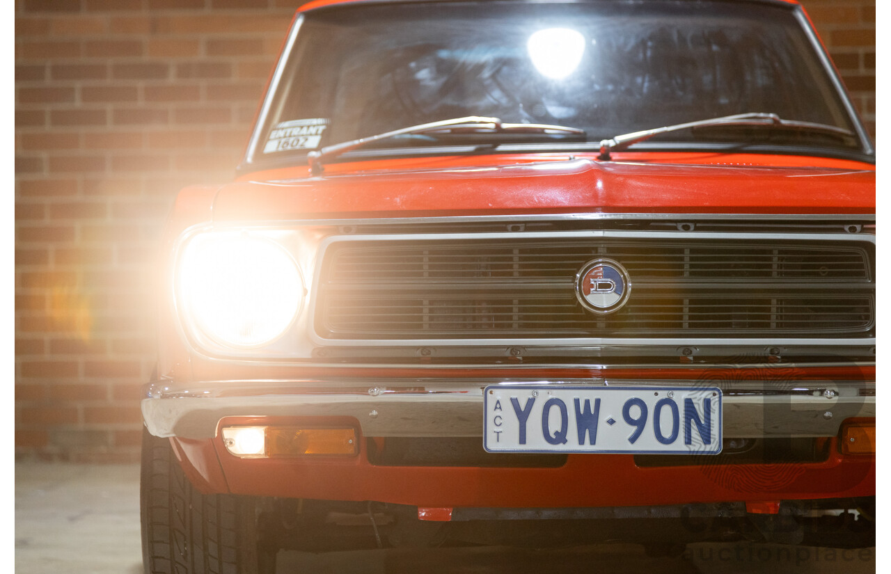 3/1974 Datsun 1200 B120 2d Utility Red 1.2L