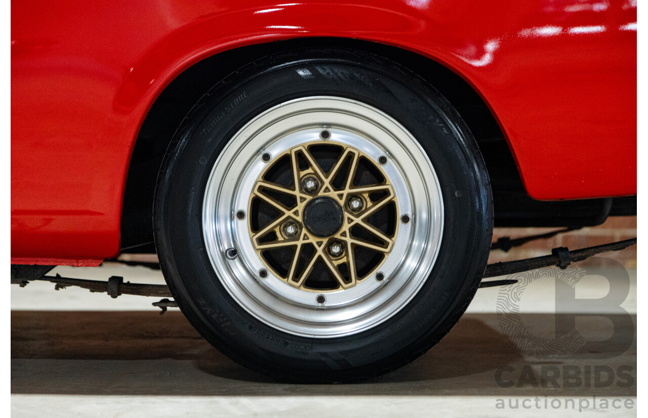 3/1974 Datsun 1200 B120 2d Utility Red 1.2L