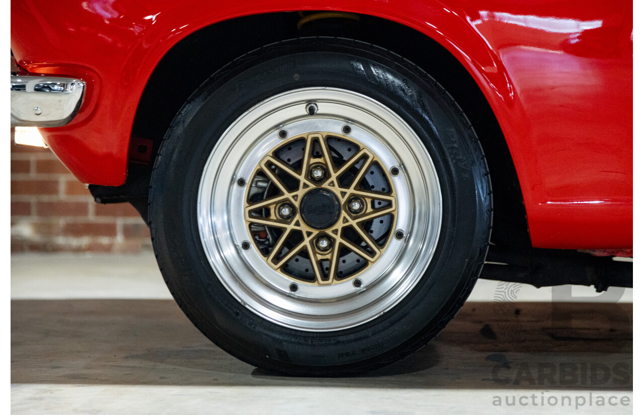 3/1974 Datsun 1200 B120 2d Utility Red 1.2L