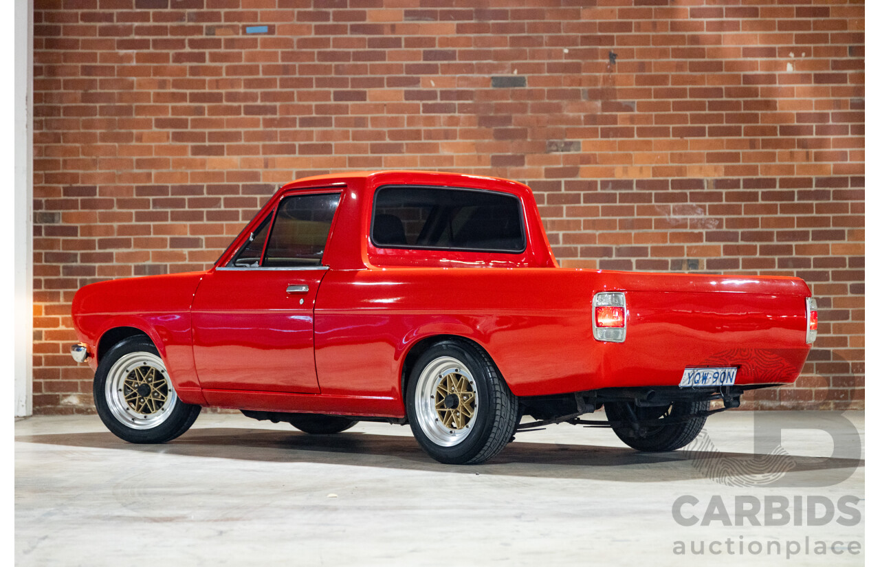 3/1974 Datsun 1200 B120 2d Utility Red 1.2L