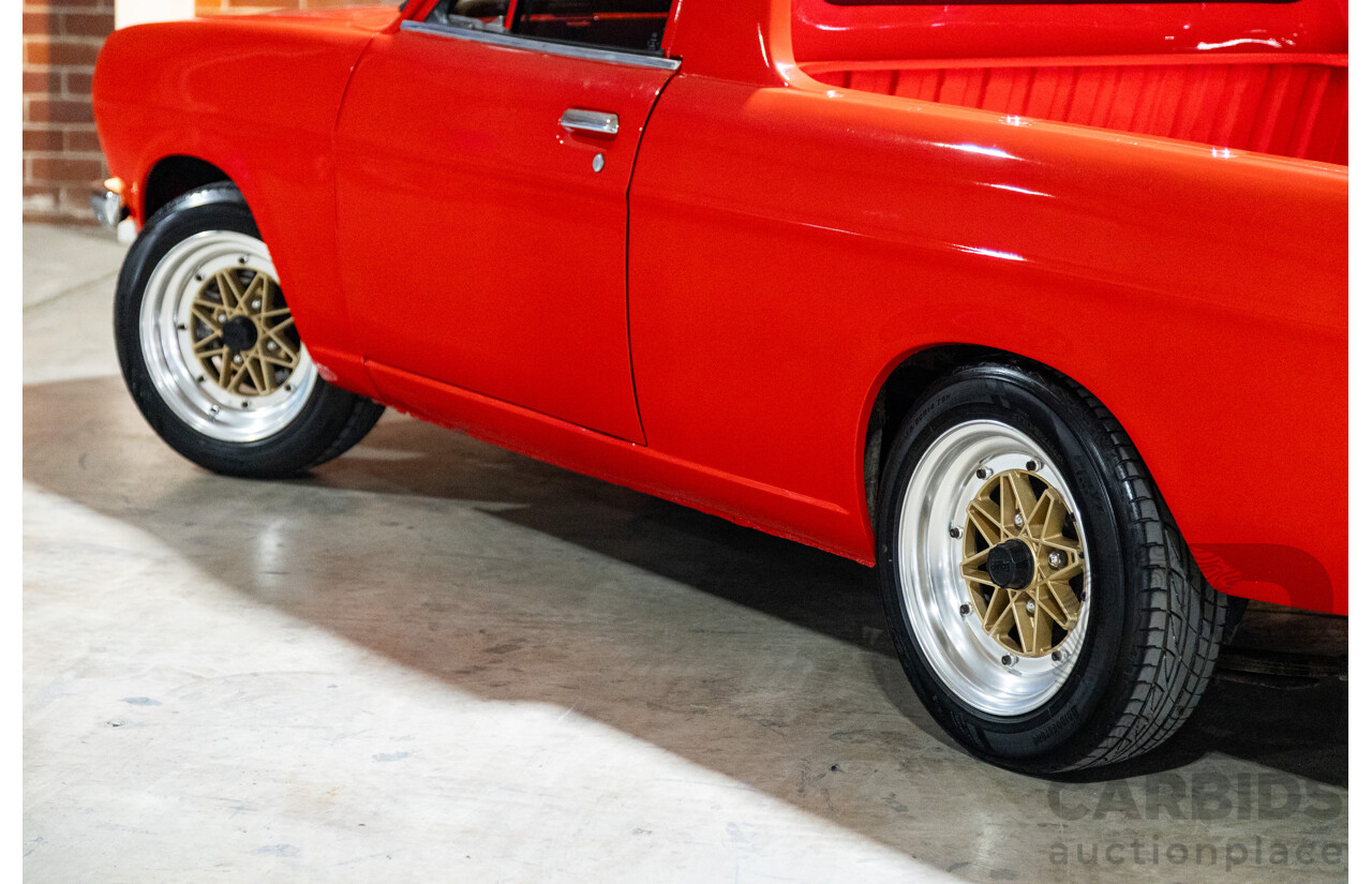 3/1974 Datsun 1200 B120 2d Utility Red 1.2L