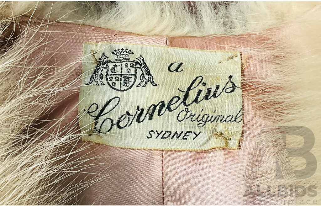 White Fur Stole by Cornelius Sydney Along with Another Fur Stole
