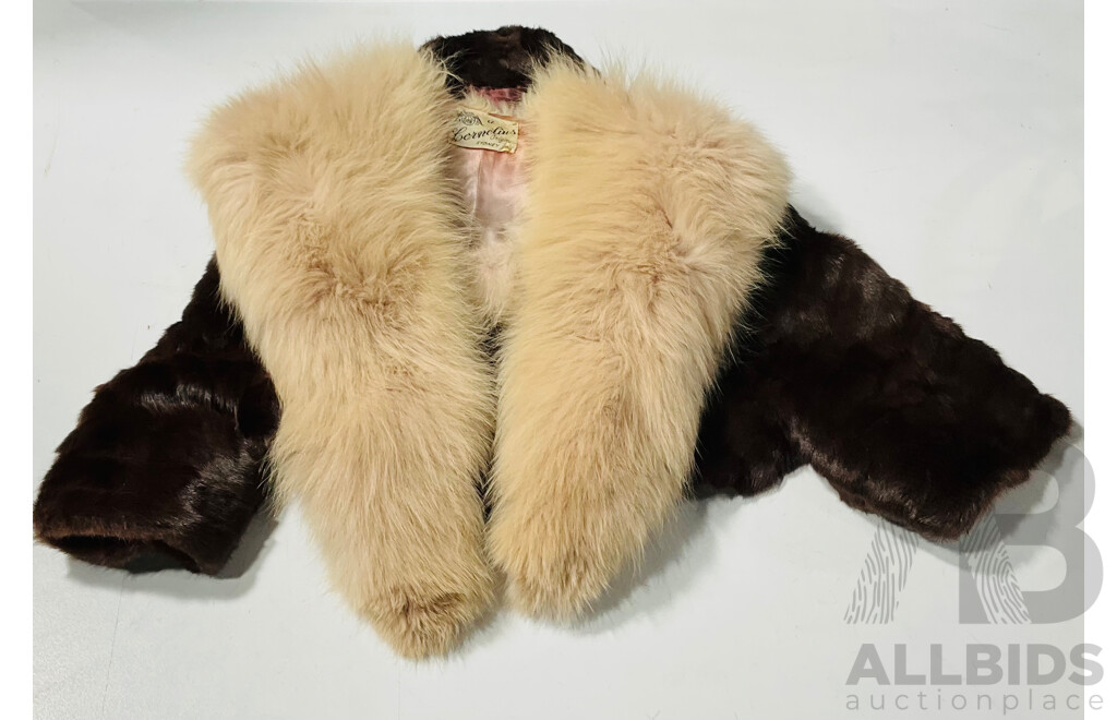 White Fur Stole by Cornelius Sydney Along with Another Fur Stole