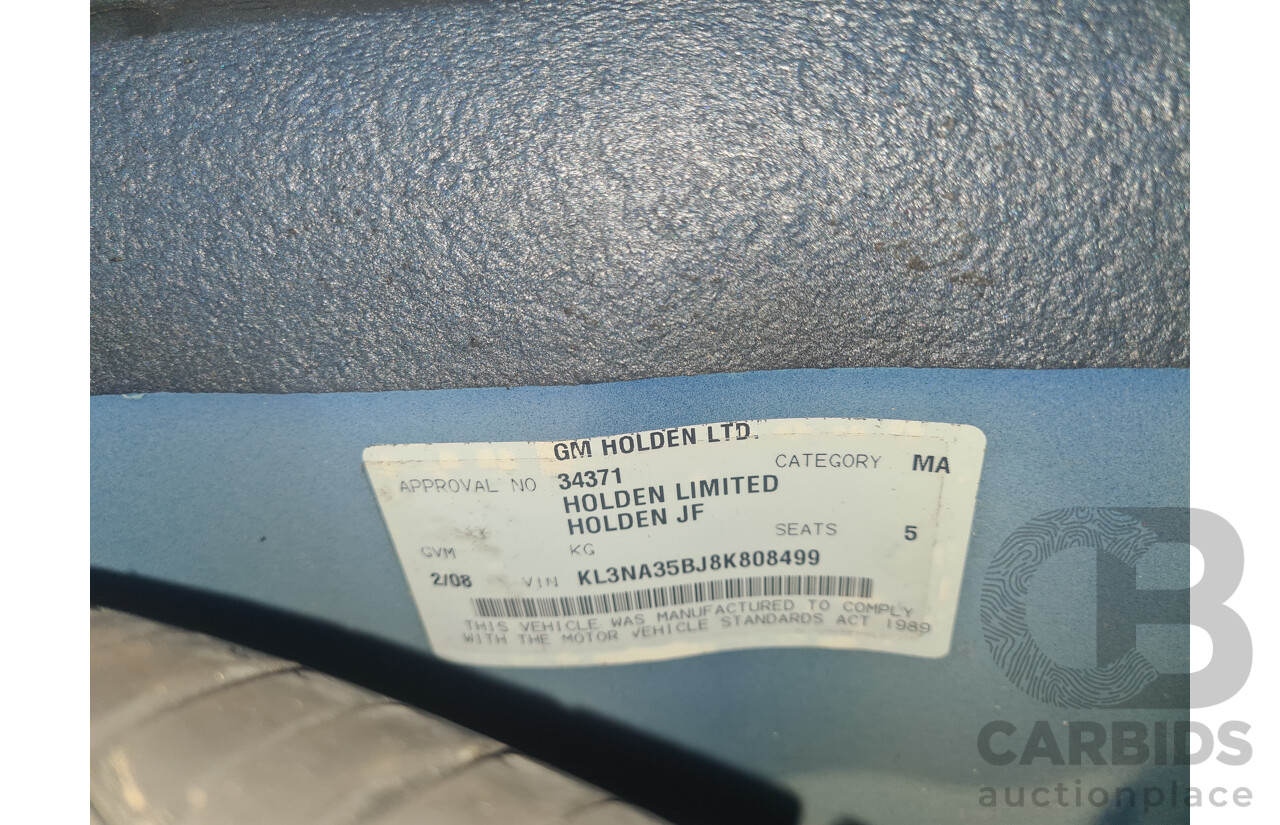 2/2008 Holden Viva JF MY08 Upgrade 4d Wagon Blue 1.8L