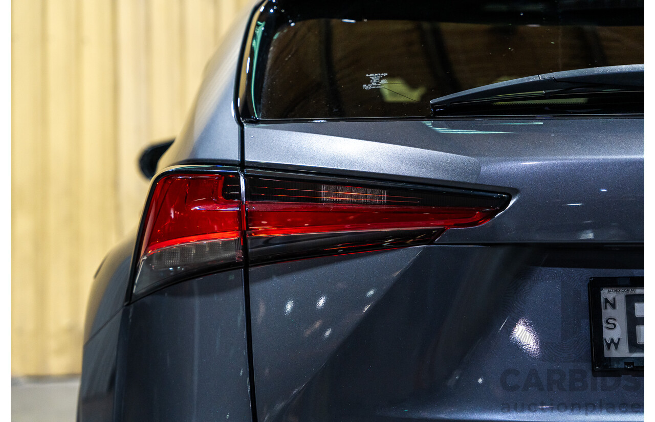 11/2019 Lexus NX300 F-Sport (AWD) AGZ10R MY20 4d Wagon Metallic Grey Turbo 2.0L