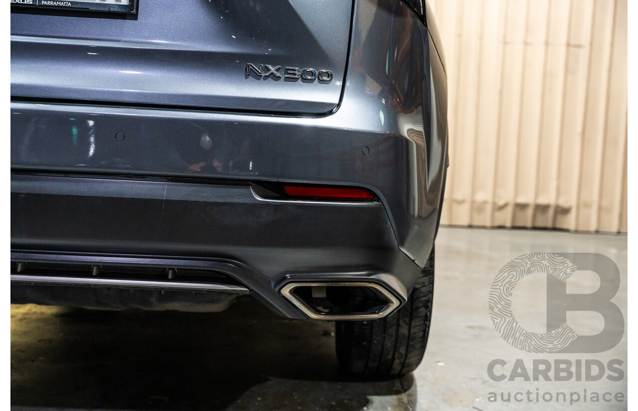11/2019 Lexus NX300 F-Sport (AWD) AGZ10R MY20 4d Wagon Metallic Grey Turbo 2.0L