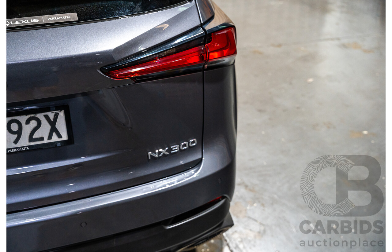 11/2019 Lexus NX300 F-Sport (AWD) AGZ10R MY20 4d Wagon Metallic Grey Turbo 2.0L
