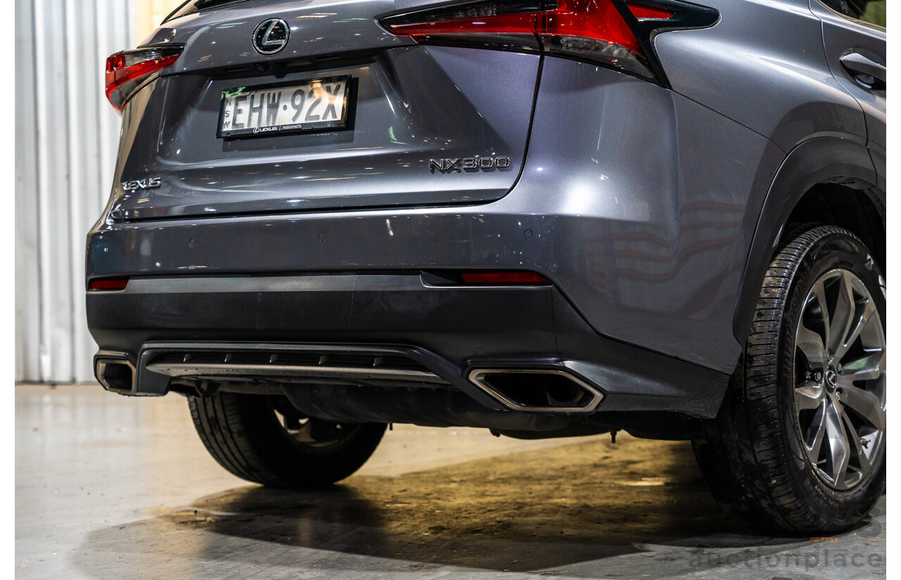 11/2019 Lexus NX300 F-Sport (AWD) AGZ10R MY20 4d Wagon Metallic Grey Turbo 2.0L
