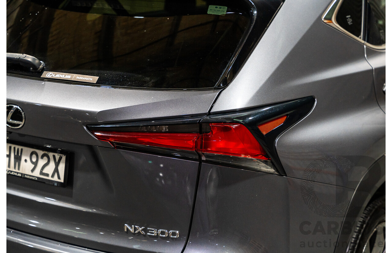 11/2019 Lexus NX300 F-Sport (AWD) AGZ10R MY20 4d Wagon Metallic Grey Turbo 2.0L