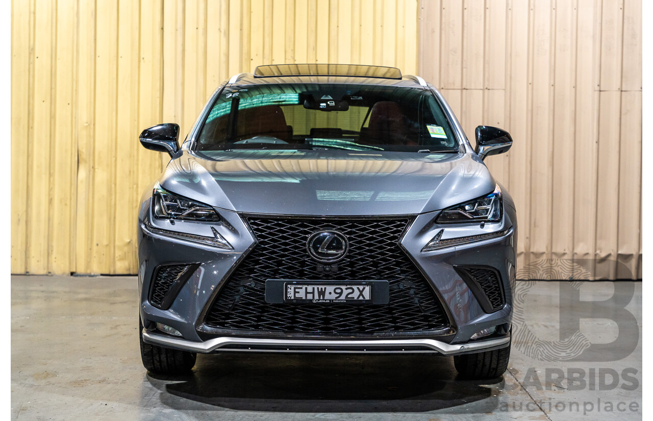 11/2019 Lexus NX300 F-Sport (AWD) AGZ10R MY20 4d Wagon Metallic Grey Turbo 2.0L
