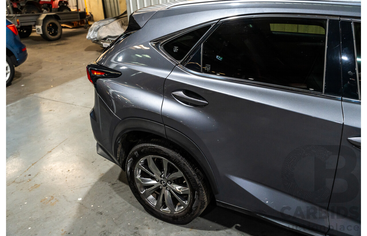 11/2019 Lexus NX300 F-Sport (AWD) AGZ10R MY20 4d Wagon Metallic Grey Turbo 2.0L