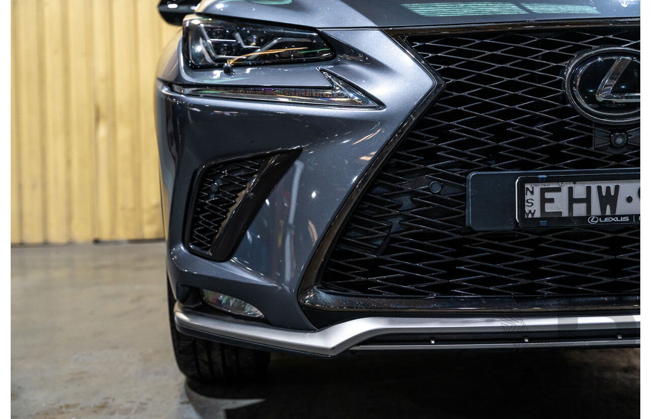 11/2019 Lexus NX300 F-Sport (AWD) AGZ10R MY20 4d Wagon Metallic Grey Turbo 2.0L