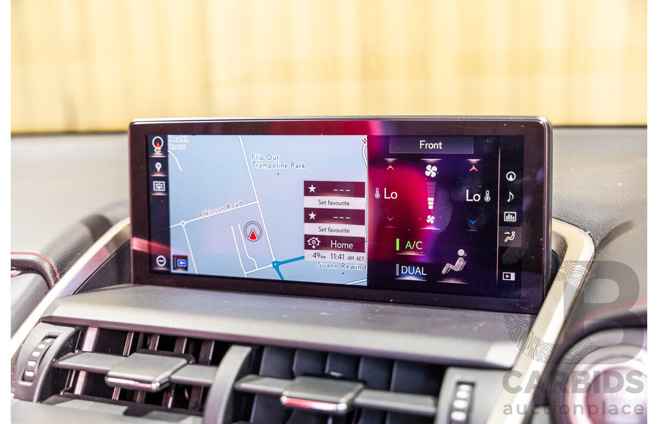 11/2019 Lexus NX300 F-Sport (AWD) AGZ10R MY20 4d Wagon Metallic Grey Turbo 2.0L