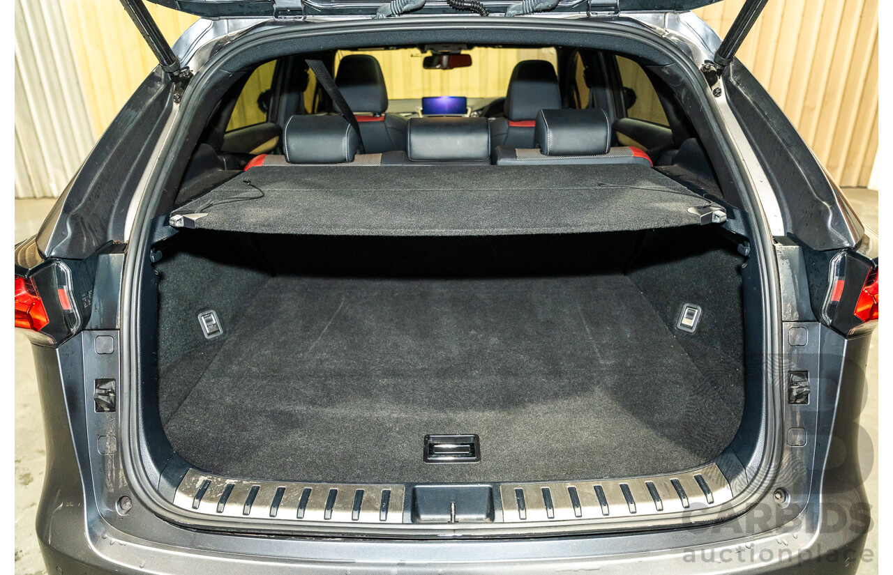 11/2019 Lexus NX300 F-Sport (AWD) AGZ10R MY20 4d Wagon Metallic Grey Turbo 2.0L