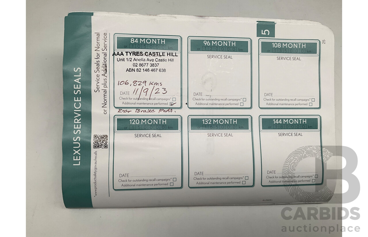 11/2019 Lexus NX300 F-Sport (AWD) AGZ10R MY20 4d Wagon Metallic Grey Turbo 2.0L