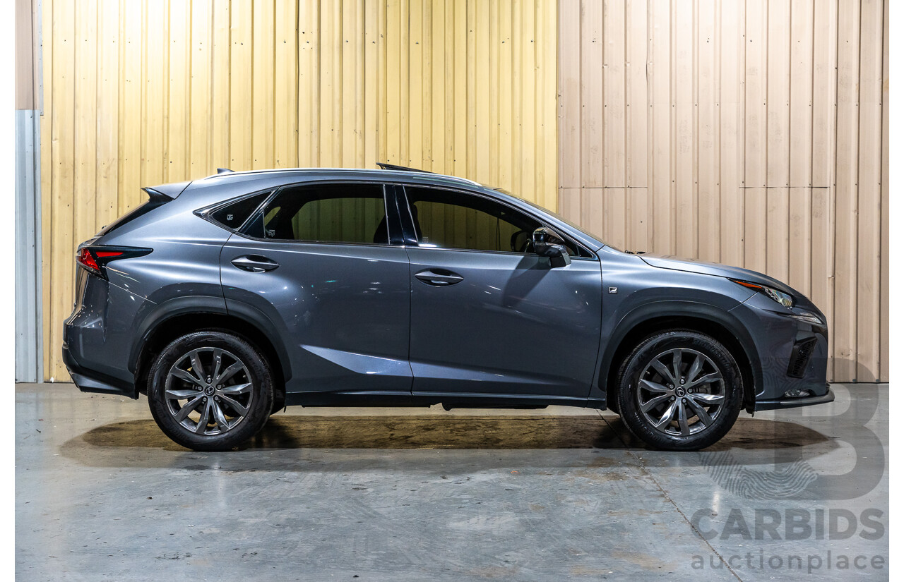 11/2019 Lexus NX300 F-Sport (AWD) AGZ10R MY20 4d Wagon Metallic Grey Turbo 2.0L