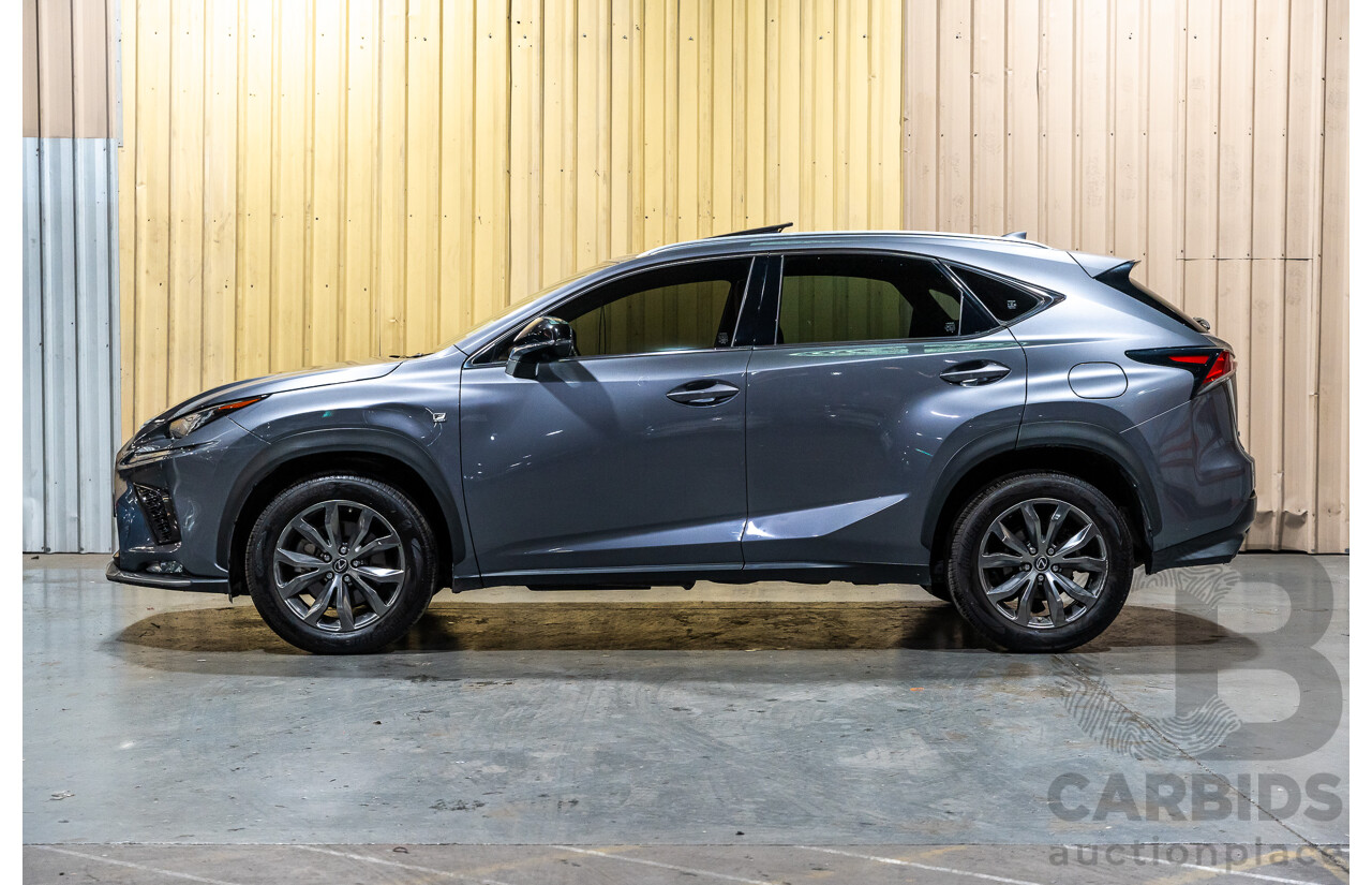 11/2019 Lexus NX300 F-Sport (AWD) AGZ10R MY20 4d Wagon Metallic Grey Turbo 2.0L