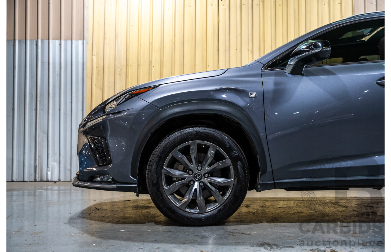 11/2019 Lexus NX300 F-Sport (AWD) AGZ10R MY20 4d Wagon Metallic Grey Turbo 2.0L