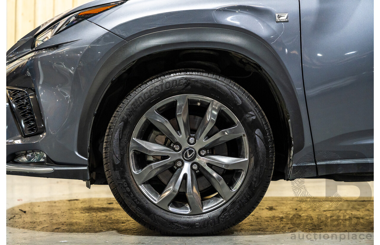 11/2019 Lexus NX300 F-Sport (AWD) AGZ10R MY20 4d Wagon Metallic Grey Turbo 2.0L