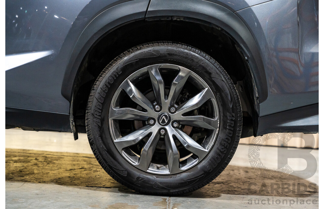 11/2019 Lexus NX300 F-Sport (AWD) AGZ10R MY20 4d Wagon Metallic Grey Turbo 2.0L