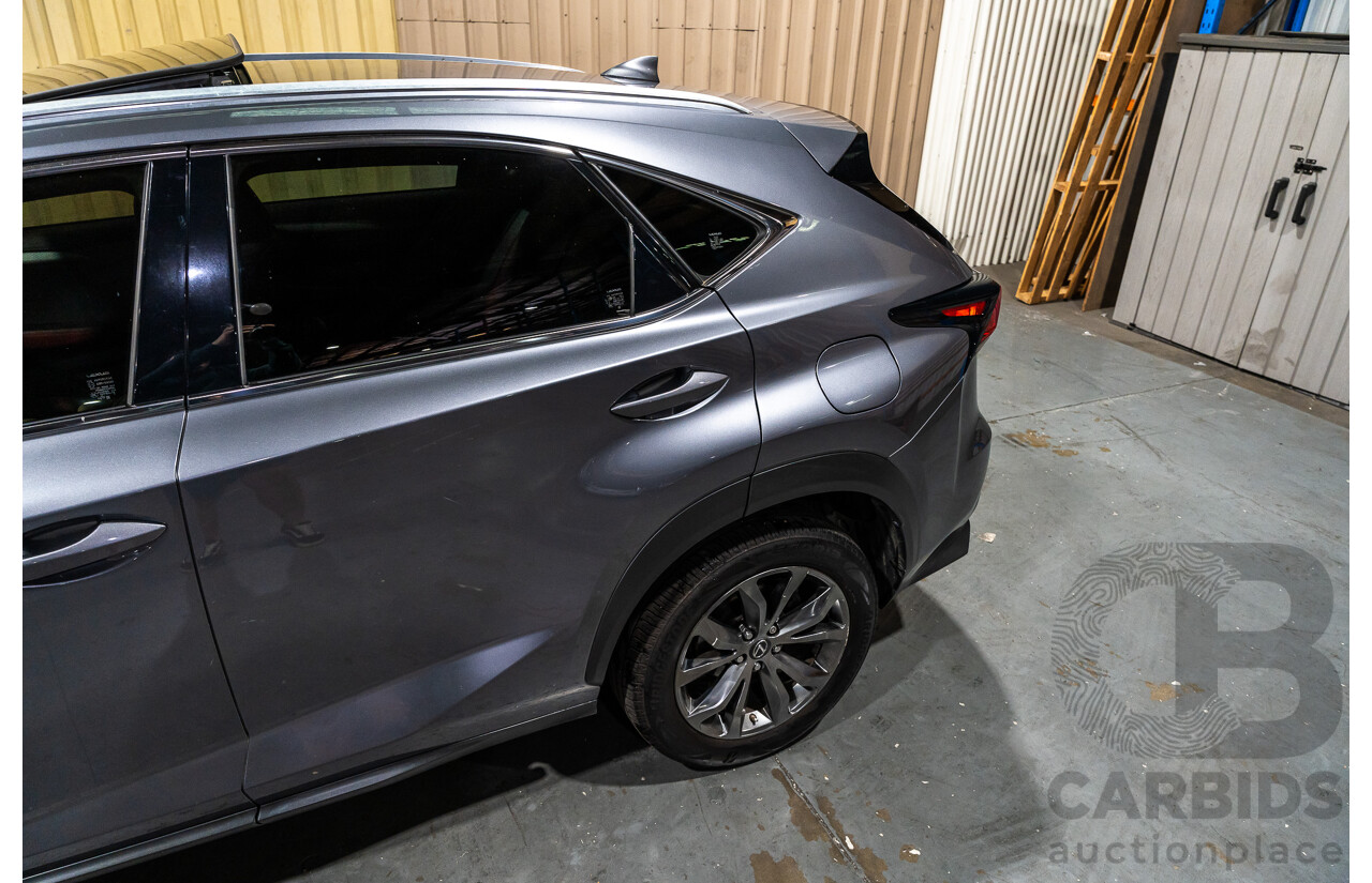 11/2019 Lexus NX300 F-Sport (AWD) AGZ10R MY20 4d Wagon Metallic Grey Turbo 2.0L