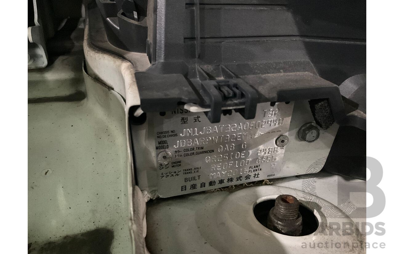 6/2016 Nissan X-Trail ST (fwd) T32 4d Wagon White 2.5L - 7 Seater