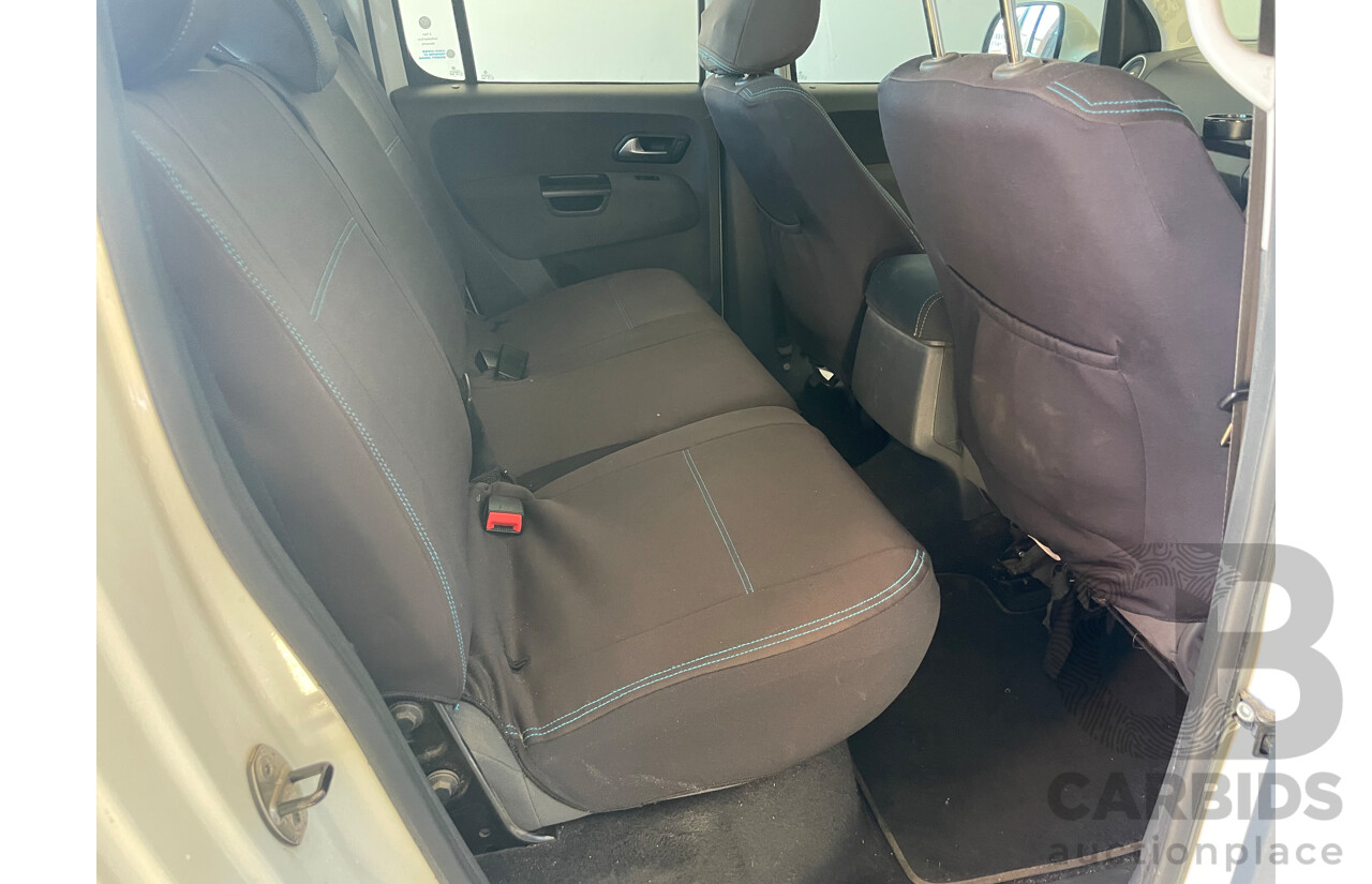 12/2015 Volkswagen Amarok Tdi420 Highline (4x4) 2H MY15 Dual Cab Utility White 2.0L