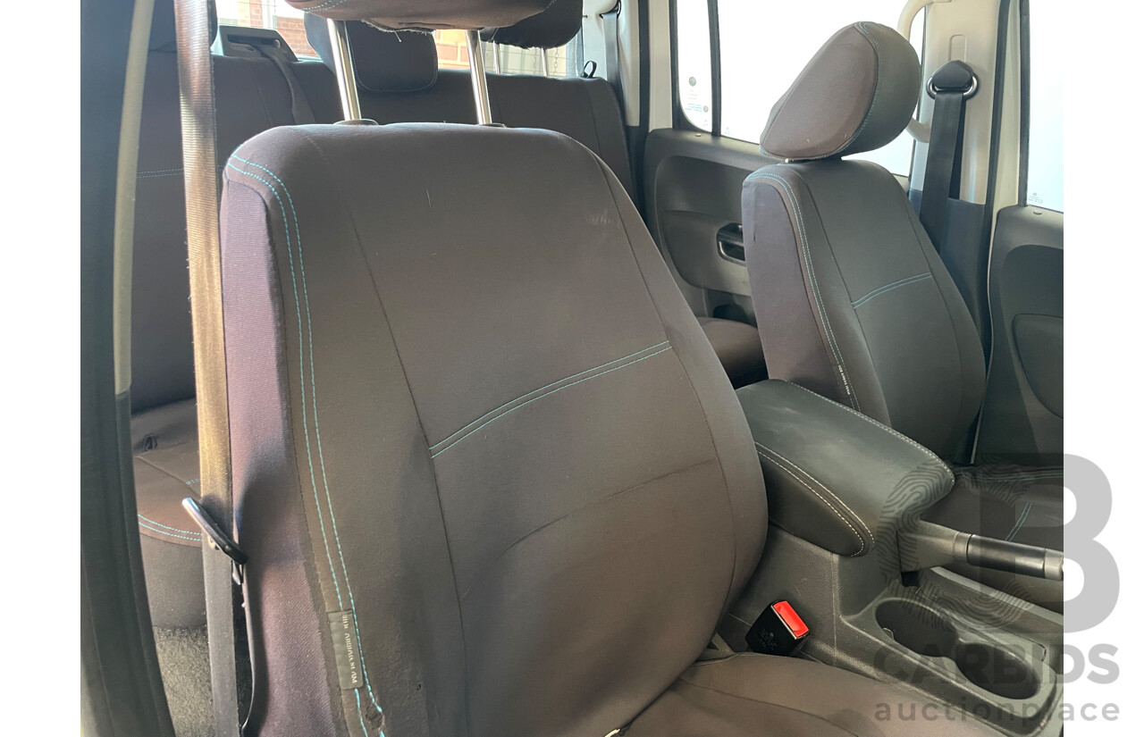 12/2015 Volkswagen Amarok Tdi420 Highline (4x4) 2H MY15 Dual Cab Utility White 2.0L