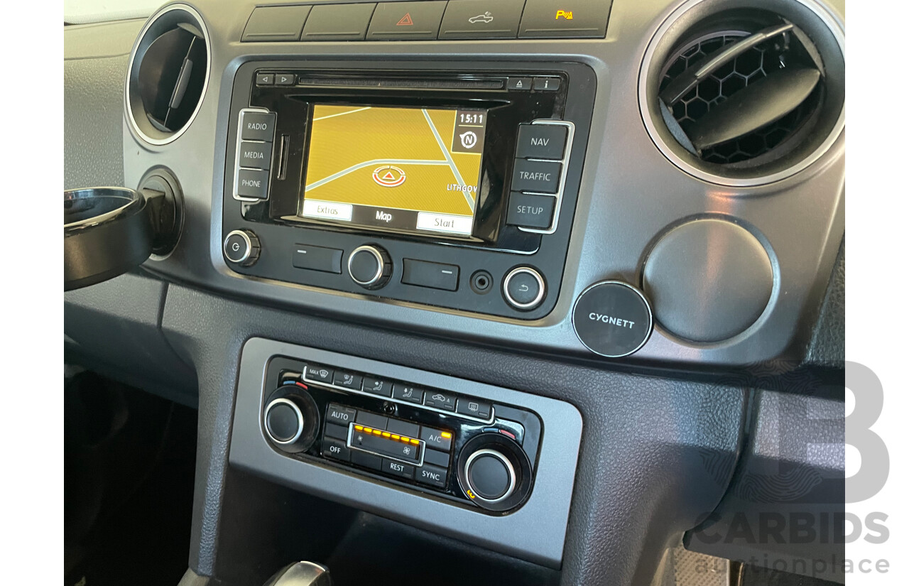 12/2015 Volkswagen Amarok Tdi420 Highline (4x4) 2H MY15 Dual Cab Utility White 2.0L